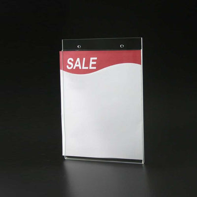Clear Acrylic Wallmount Sign Holder 8½"W X 11"H (2 pcs) - CTS0220P