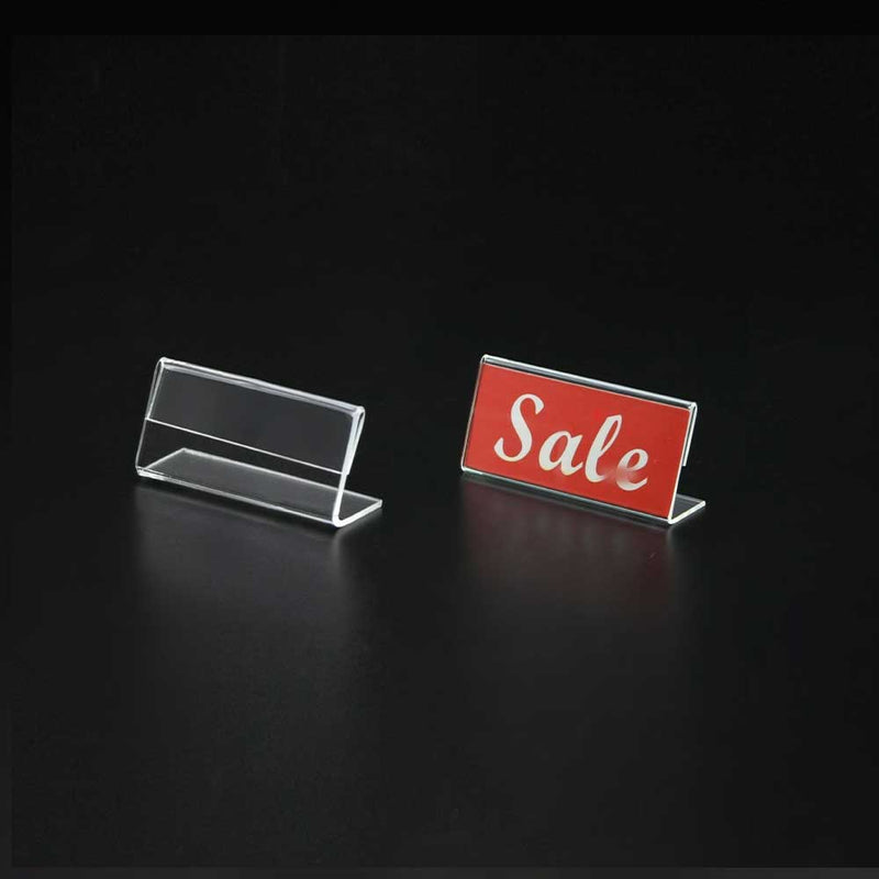 Clear Acrylic Tag Holder 2"W X 1"H (10 pcs) - CTS0223