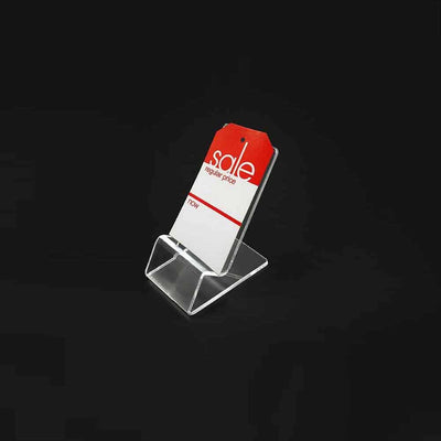 Clear Acrylic Easel Display 3½”H x 2¼”W (5 pcs) - CTS0225