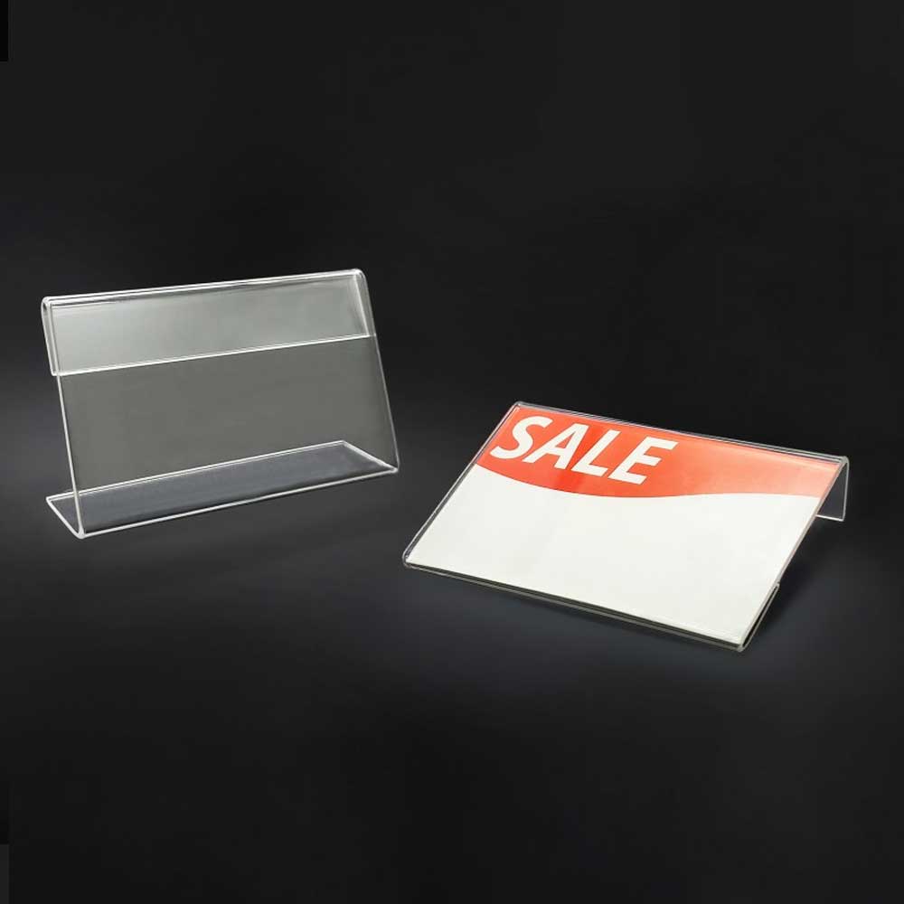 Clear Acrylic Tag Holder 3½"W X 2"H (5 pcs) - CTS0226