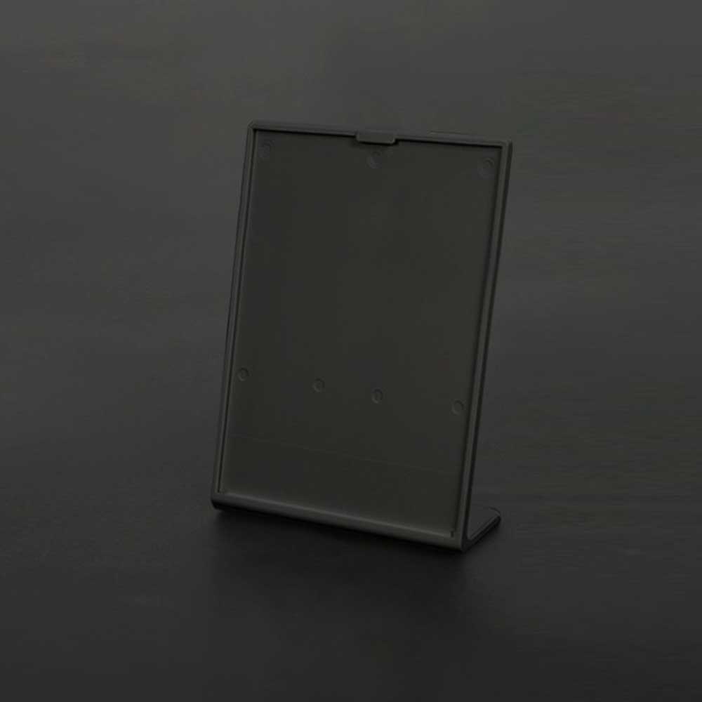 Slanted Acrylic Black Sign Holder 5¾”W x 8”H (4pcs) - CTS0305B