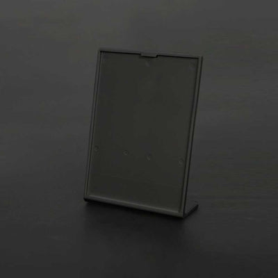 Slanted Acrylic Black Sign Holder 5¾”W x 8”H (4pcs) - CTS0305B