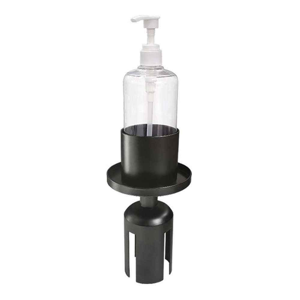 4-Way Stanchion Black Sanitizer Holder (for: #ST001, #ST003 & ST005)  - #HSD-SH09R