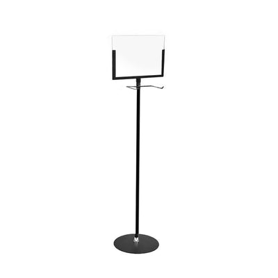 Hook Stand Black Frame Floor Sign Holder 11”W x 8½”H - #HSFSH004