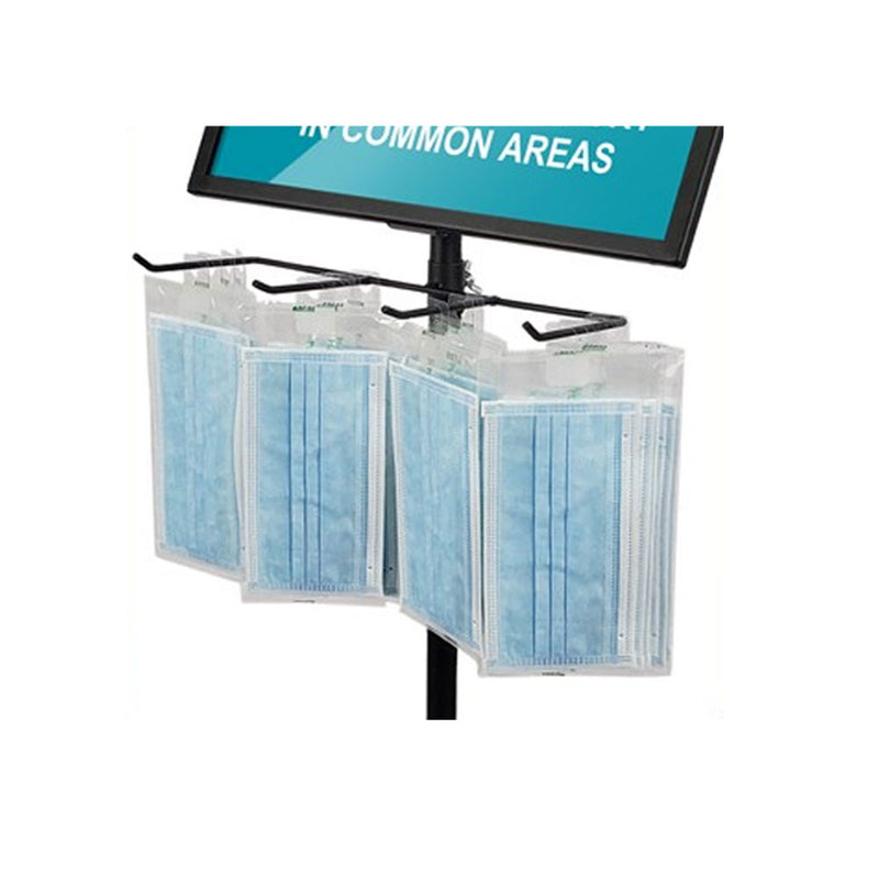 Hook Stand Black Frame Floor Sign Holder 16”W x 12”H - 