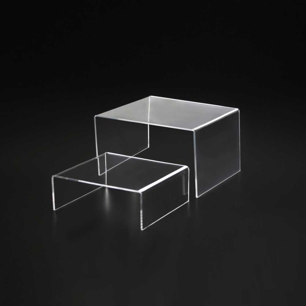 2 Piece Clear Acrylic Riser (2 sets) - JDAR-2S