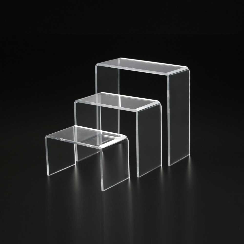 3 Piece Clear Acrylic Riser - JDAR-3T