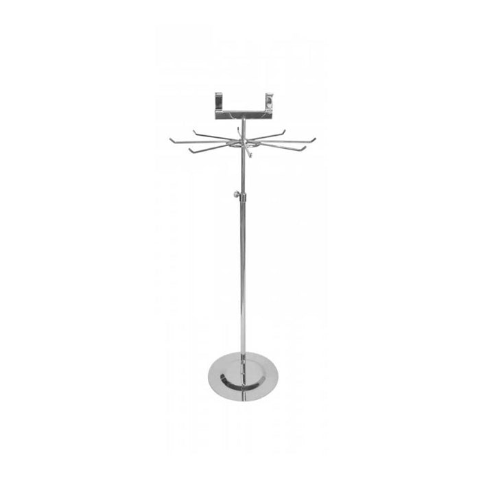 Chrome Metal Countertop Spinner with Sign Holder - MR002