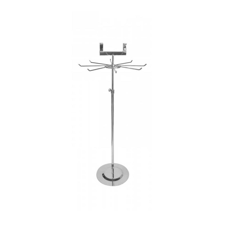 Chrome Metal Countertop Spinner with Sign Holder - MR002