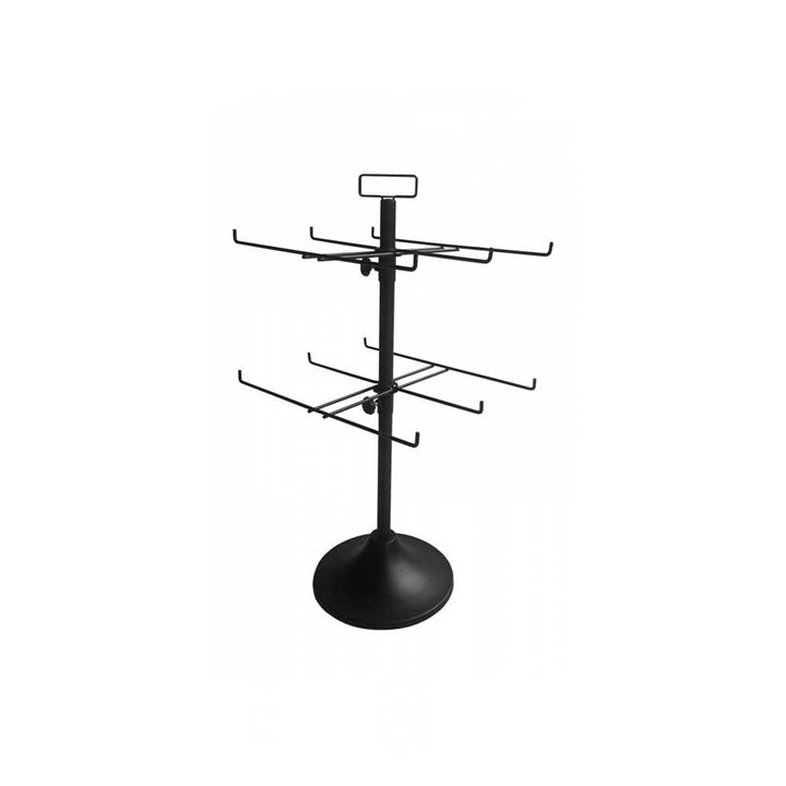 Black Metal Wire Countertop Spinner with Sign Holder - MR012