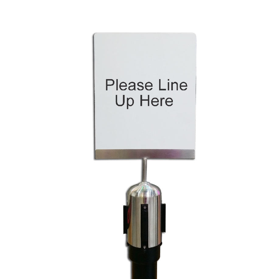 4-Way Stanchion Non-Frame Sign Holder (for: #ST001, #ST003 & ST005)  - #STSH004