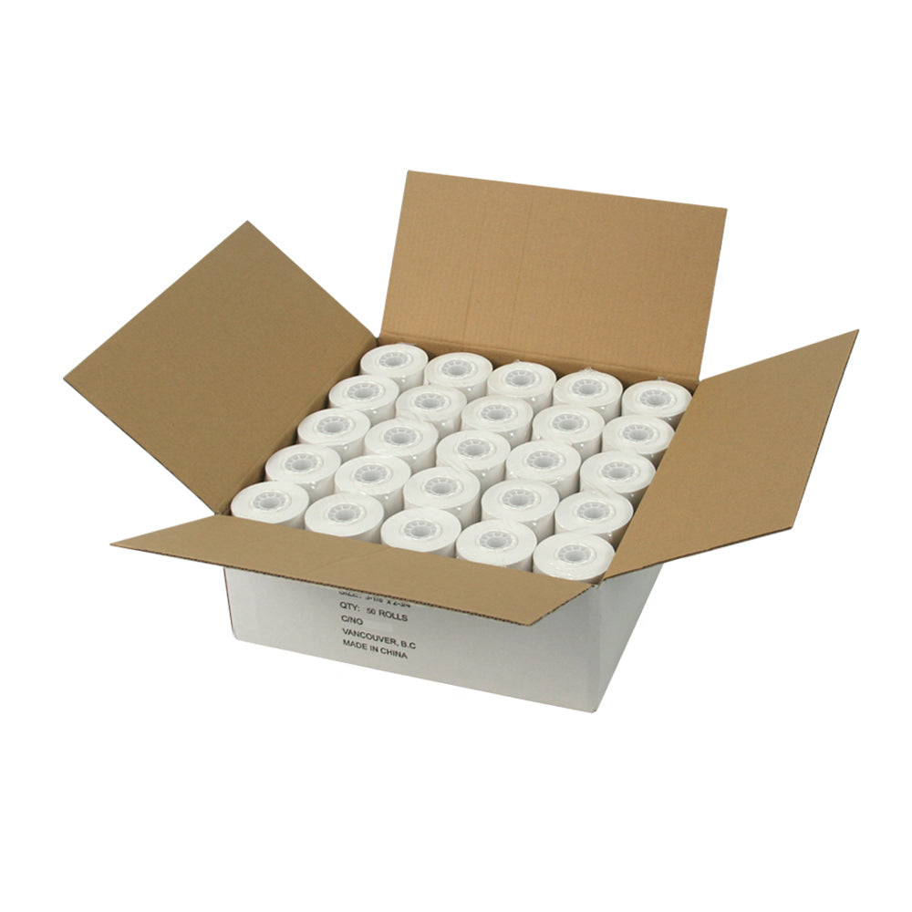 Thermal POS Paper Rolls (2¼'' W X 75'L) - #POS75