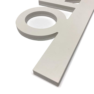 PVC White Cut Out Order Sign 20"W x 4½"H - #PVCORDER