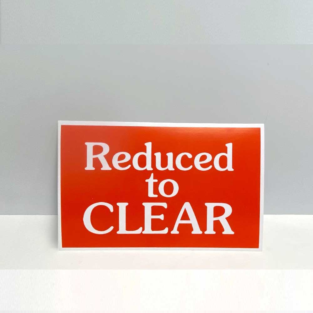 Reduced to CLEAR 11"W x 7"H (20pcs)- SCARD018
