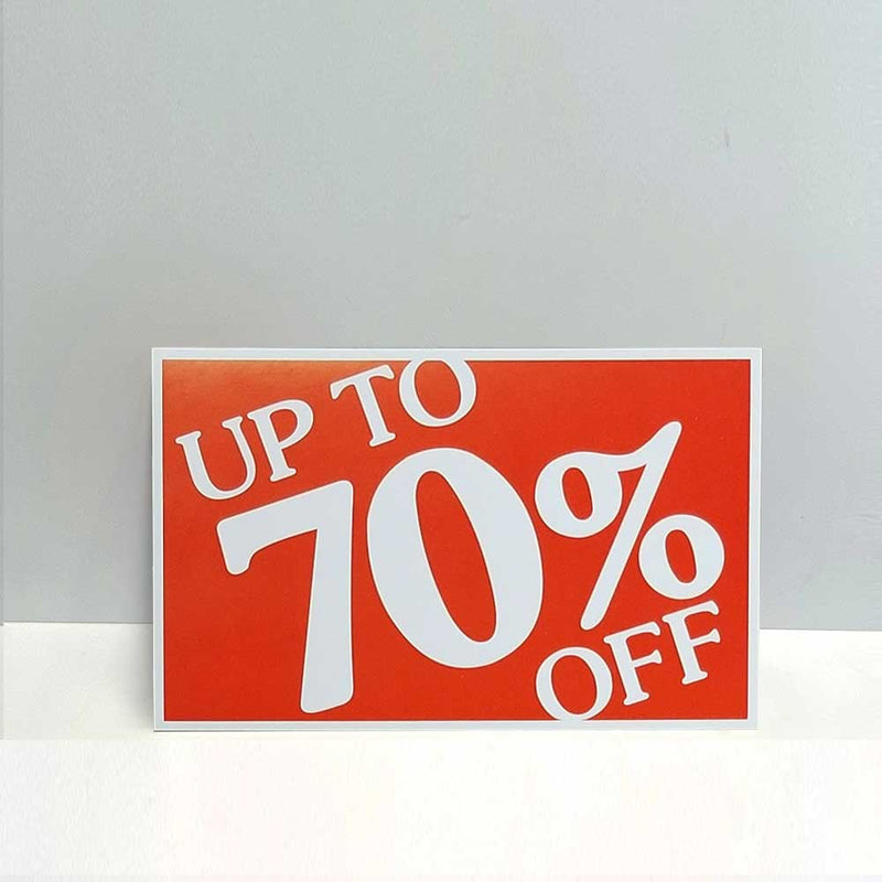 UP TO 70% OFF Show Card 11"W x 7"H (20pcs) - SCARD026