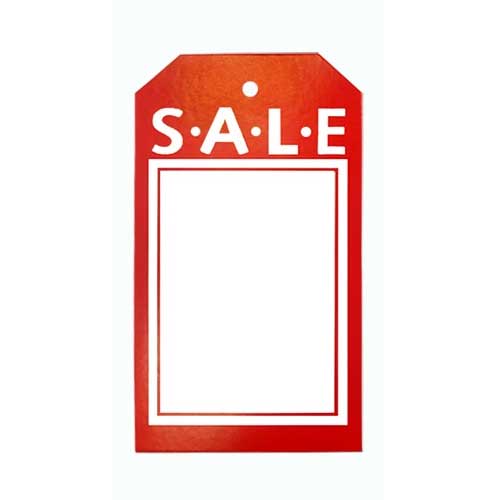Rectangular Sale Price Tags 2½”W x 4½”H - STAG004