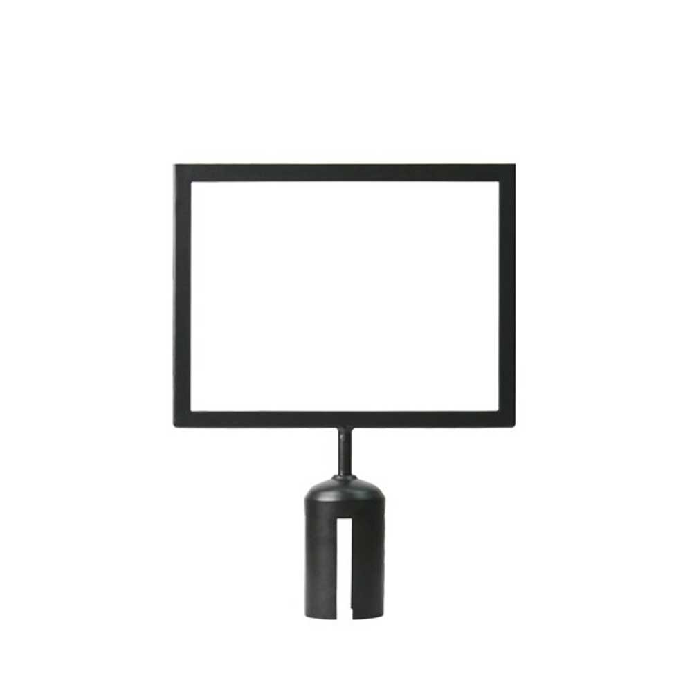 4-Way Stanchion Black Frame Landscape Sign Holder (for: #ST001, #ST003 & ST005)  - #STSH011L