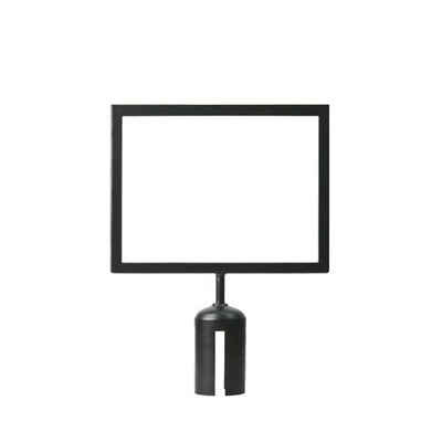 4-Way Stanchion Black Frame Landscape Sign Holder (for: #ST001, #ST003 & ST005)  - #STSH011L