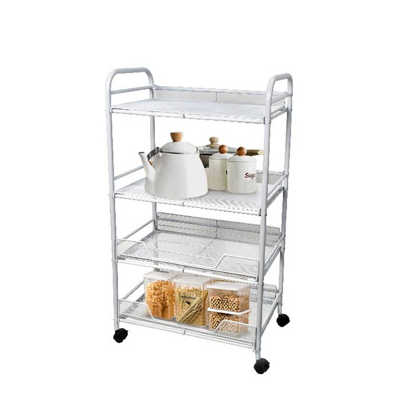 Utility Metal Mesh Shelf Rolling Rack - UR2404