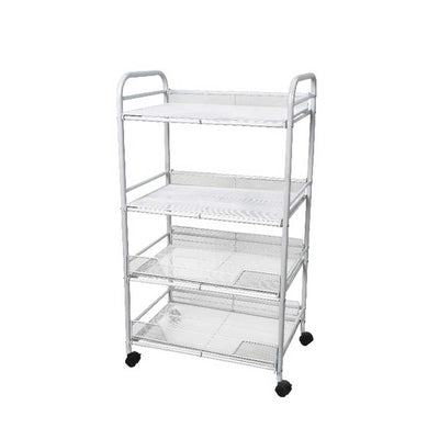 Utility Metal Mesh Shelf Rolling Rack - UR2404