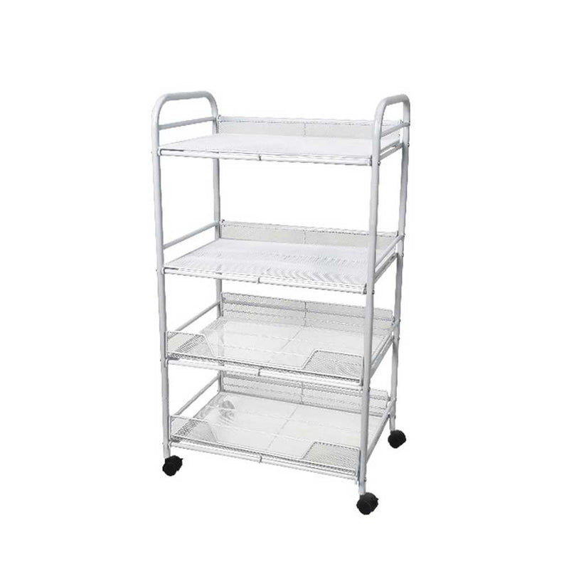 Utility Metal Mesh Shelf Rolling Rack - UR2404
